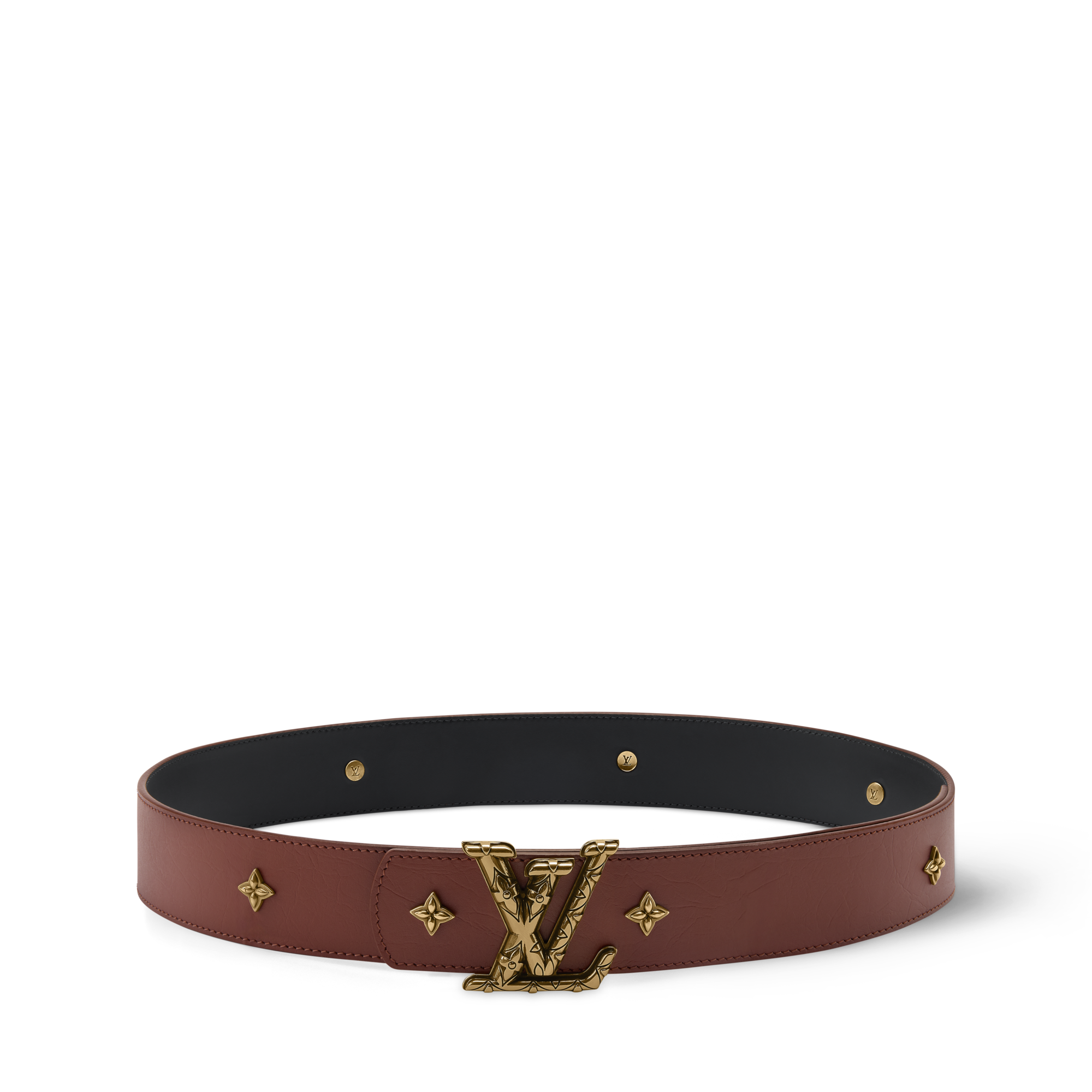 LV Dimension Drift Flower Studs 40mm Reversible Belt - Accessories